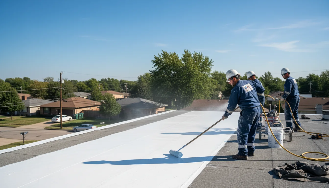 Commercial roof coating in Hidalgo, IL near me